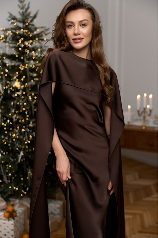 Сукня №1038 шоколад 1038 зображення 2363
