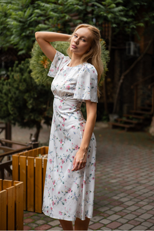 Сукня №967.2 білий/рожевий (Армані) 967.2 зображення 2174
